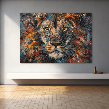 Abstract Painting of a Lion